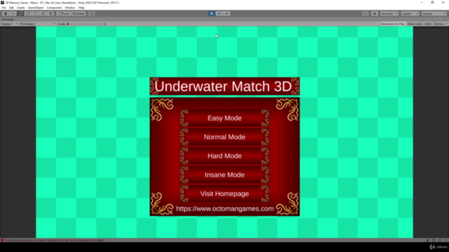 Unity Game Tutorial: 3D Memory Game / 3D Matching Game - Screenshot_04