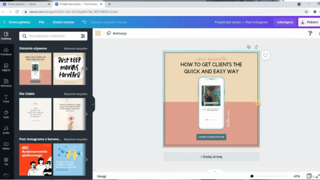 Tworzenie grafik dla każdego w Canva – Screenshot 1