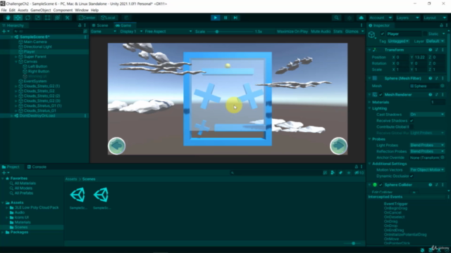 Unity Game Developer Masterclass 2021 (2D, 3D and FPS) – Screenshot 1