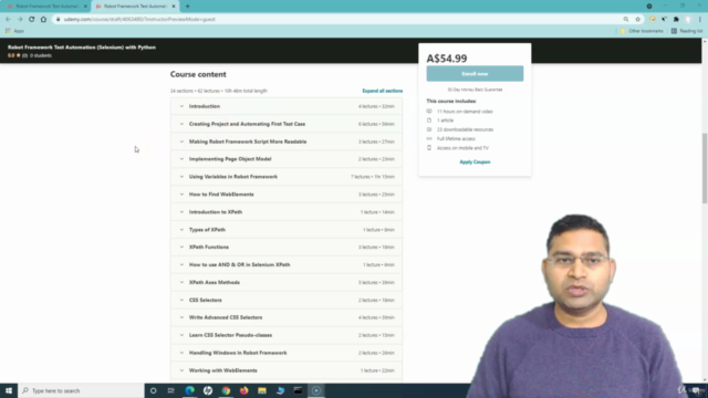 Robot Framework Test Automation (Selenium) with Python – Screenshot 2
