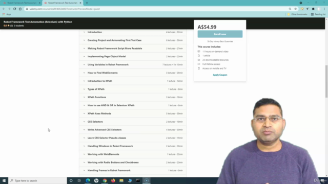 Robot Framework Test Automation (Selenium) with Python – Screenshot 4