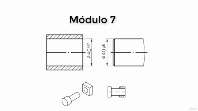 Desenho Técnico Mecânico + Modelagem CAD 3D – Screenshot 4