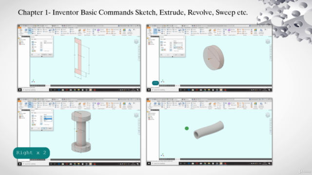 All Basic Learning Skills of Autodesk Inventor (Complete) – Screenshot 1