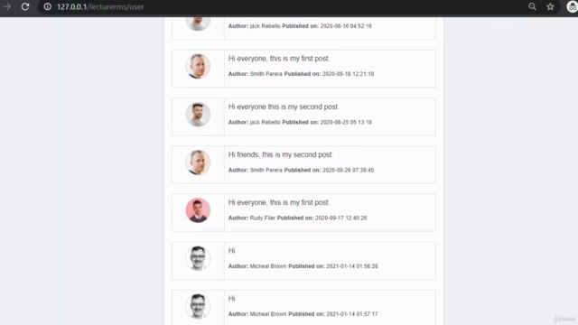 Designing lecturer management system with CodeIgniter & AJAX – Screenshot 3