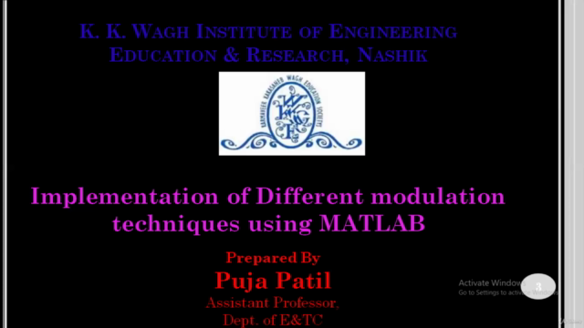 Implementation of various modulation techniques using MATLAB – Screenshot 3