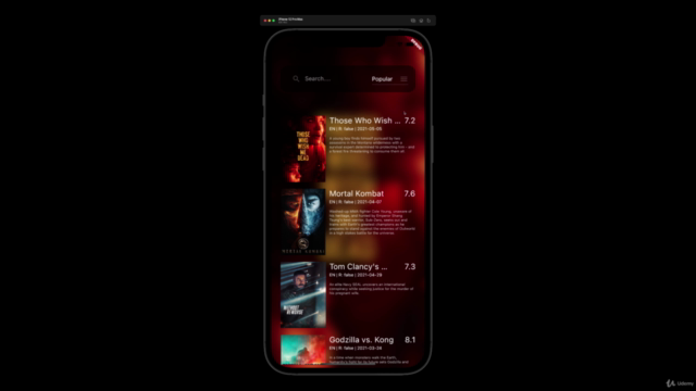 Flutter REST Movie App: Master Flutter REST API Development – Screenshot 2