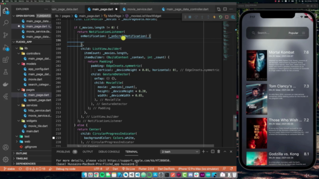 Flutter REST Movie App: Master Flutter REST API Development – Screenshot 3