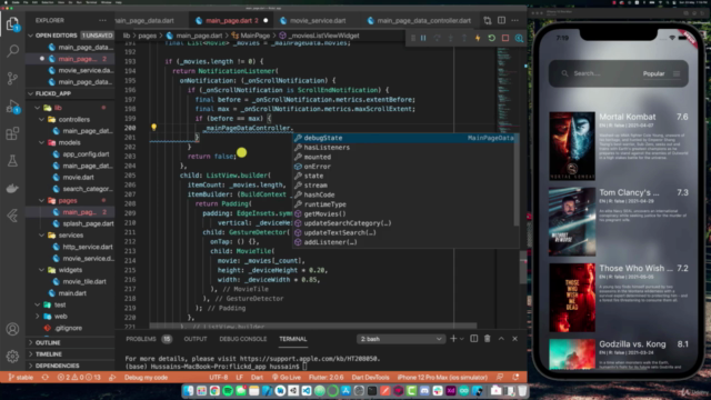 Flutter REST Movie App: Master Flutter REST API Development – Screenshot 4