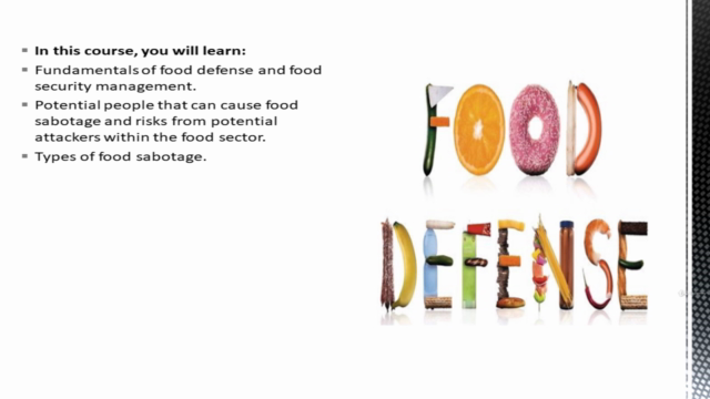 Food Fraud Mitigation and Defense Certification Course – Screenshot 3
