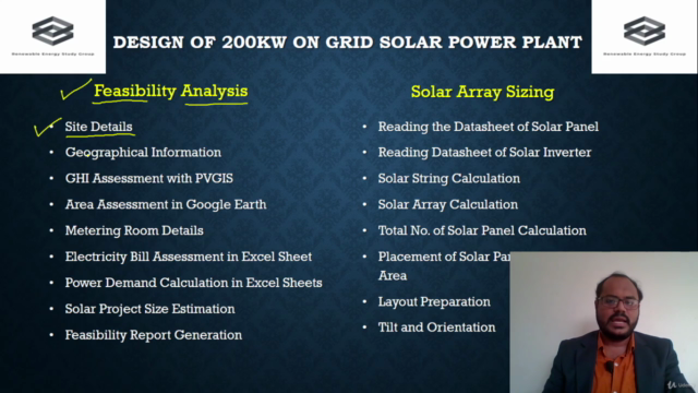 Design Case Study of 200KW On-Grid Solar Power Plant -Part 1 – Screenshot 1