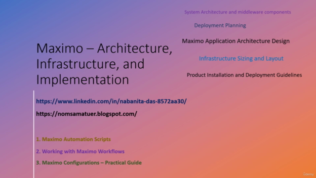 Maximo - Architecture, Infrastructure and Implementation – Screenshot 4