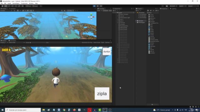 UNITY - Mobil Oyun Yapımı Eğitimi (Android) || 5 örnek oyun – Screenshot 4