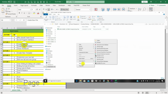 Microsoft Excel Course Part 1 – Screenshot 1
