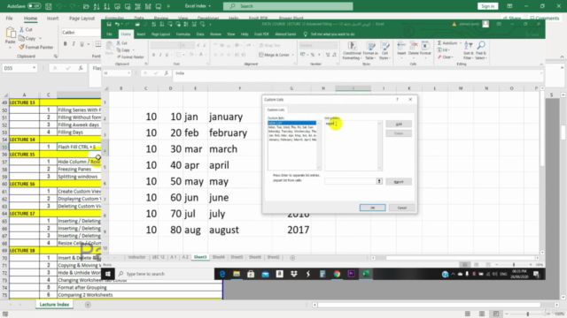 Microsoft Excel Course Part 1 – Screenshot 2