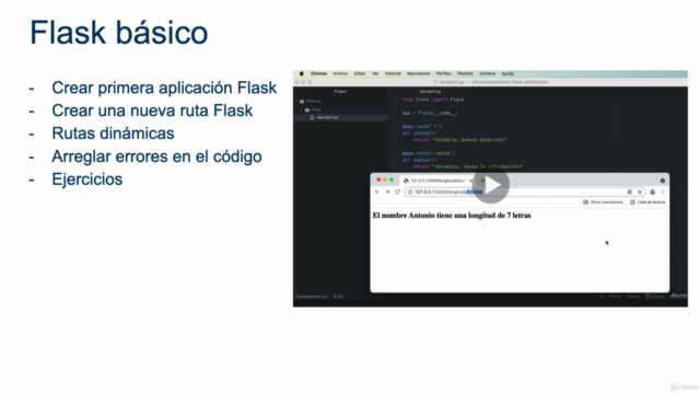 Python y Flask. Desarrollo web y APIS tipo REST con Flask – Screenshot 2
