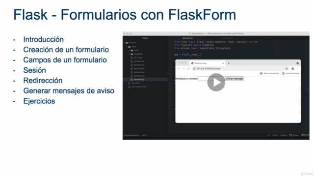 Python y Flask. Desarrollo web y APIS tipo REST con Flask – Screenshot 3
