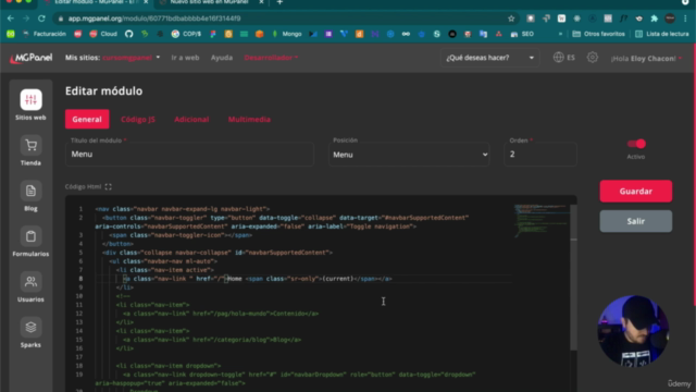 Programa en MGPanel y crea sitios web increíbles – Screenshot 1