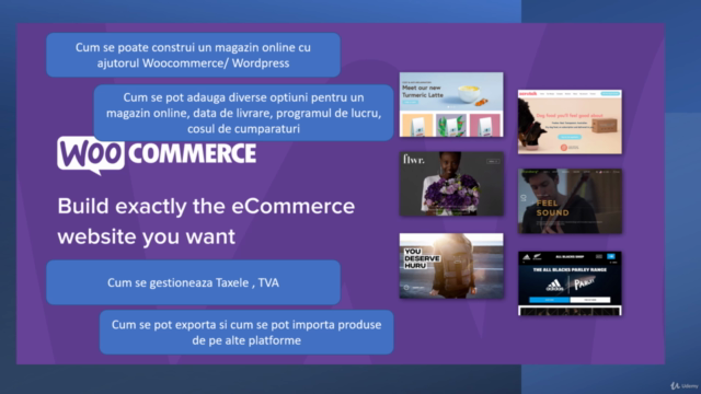 Curs Woocommerce 2025 pentru realizarea unui magazin online – Screenshot 2