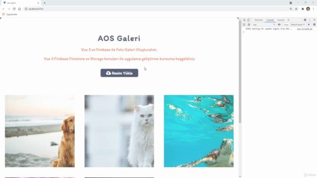 Vue 3 ve Firebase ile Galeri Uygulaması Geliştirme – Screenshot 1