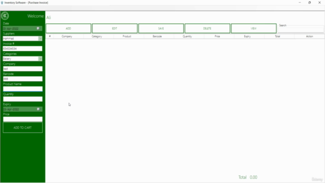 Desktop Applications with Inventory Software C# .NET – Screenshot 2