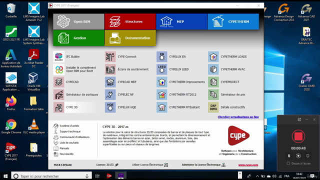 FORMATION SUR CYPECAD ET CYPE3D NIVEAU INITIATION – Screenshot 1