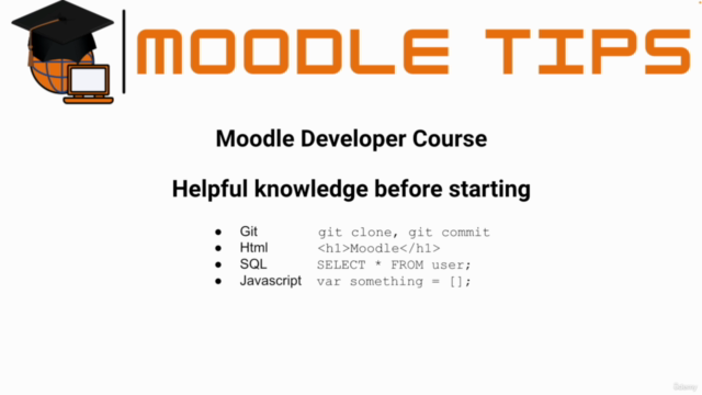 Moodle developer course for beginners – Screenshot 4
