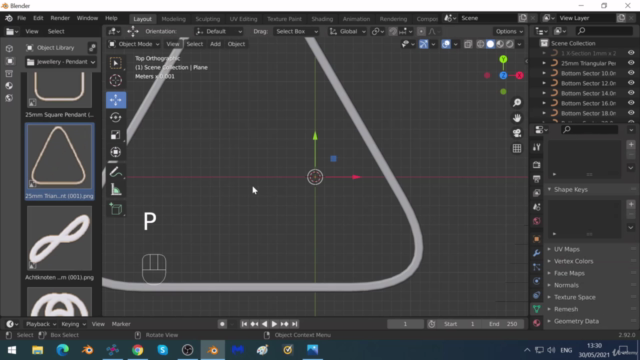 Personalised Jewellery Design Using Blender 4 (3 or 2.92) – Screenshot 3
