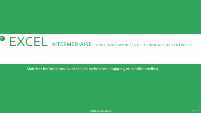 Excel A à Z (3/4) - Intermédiaire – Screenshot 1