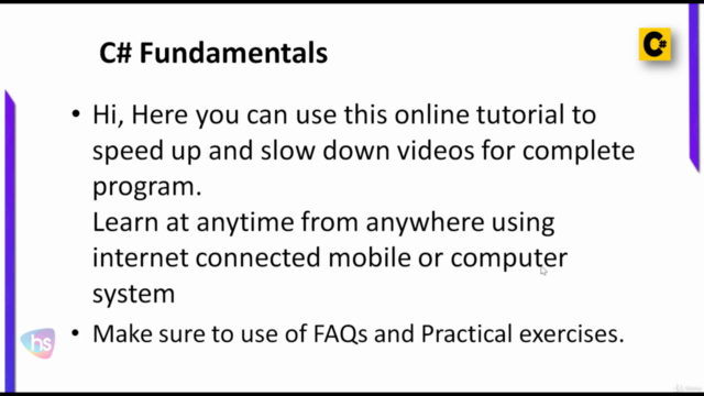 Learn C# Coding Basics for Beginners: C# Fundamentals - Screenshot_01
