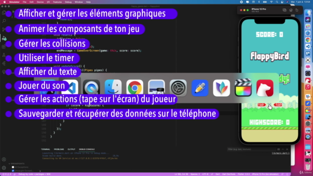 Flutter & Dart - Coder des jeux mobiles pour iOS et Android – Screenshot 4