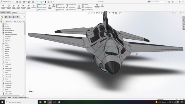 SOLIDWORKS: General Dynamics F-16C Fighting Falcon – Screenshot 3