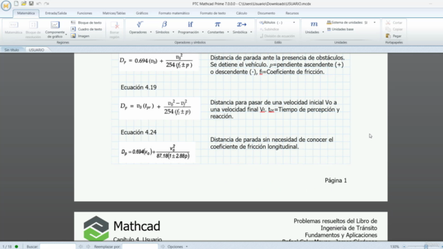 Ingeniería de Tránsito. Aplicando Mathcad. - Screenshot_02