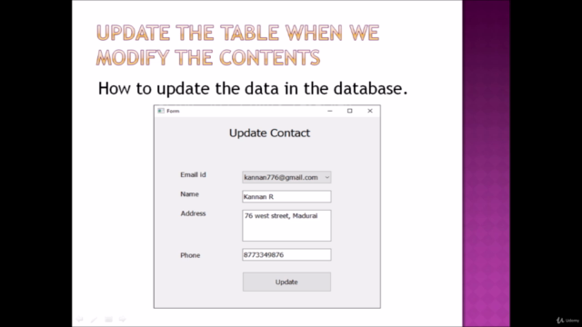 Python Pyqt5 Database Programming with MySql in Qt Designer – Screenshot 3