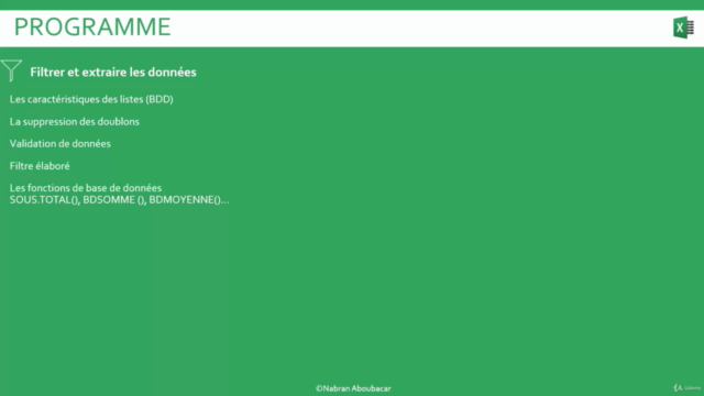 Excel A à Z (4/4)- Avancé – Screenshot 3