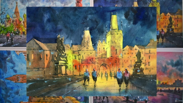 Painting Architecture in Watercolor: Complex to Simple – Screenshot 2
