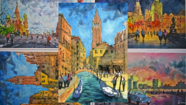 Painting Architecture in Watercolor: Complex to Simple – Screenshot 3