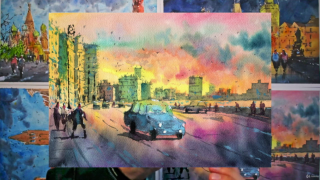Painting Architecture in Watercolor: Complex to Simple – Screenshot 4