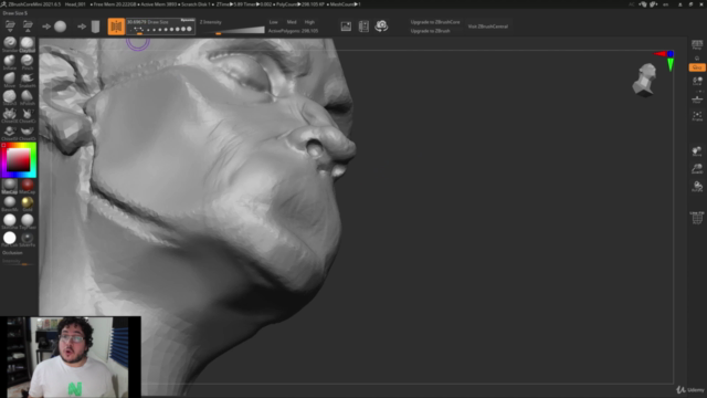 Zbrush Core Mini Tutorial: Learn Sculpting From Scratch – Screenshot 3