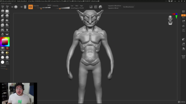 Zbrush Core Mini Tutorial: Learn Sculpting From Scratch – Screenshot 4