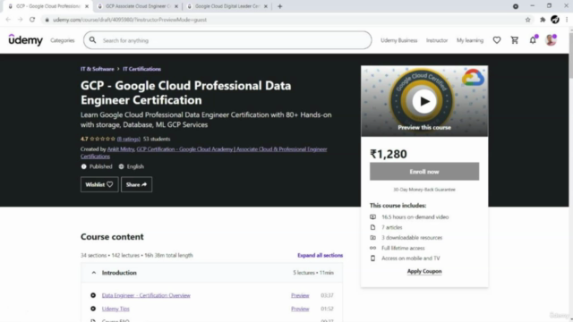 GCP - Google Cloud Professional Data Engineer Certification – Screenshot 2