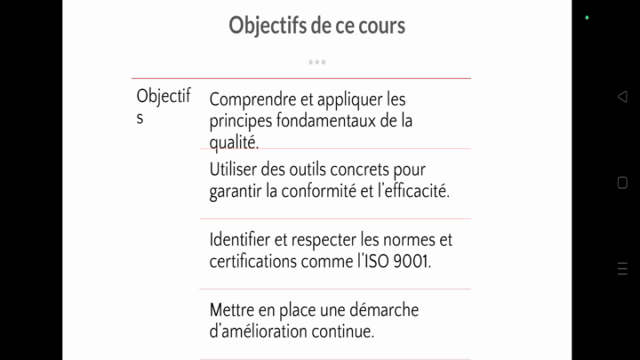 Maîtrise de la Qualité dans les Projets – Screenshot 3