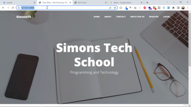 Learn Laravel 9 - Absolute beginner to building a Blog 2022 – Screenshot 2
