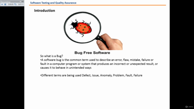 Software Testing – Screenshot 1