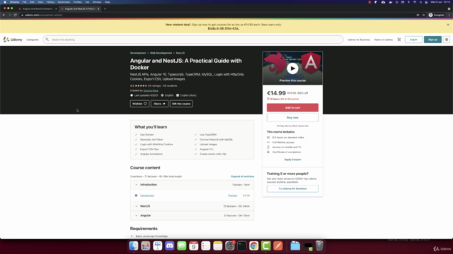 The Complete Angular & NestJS Course – Screenshot 4