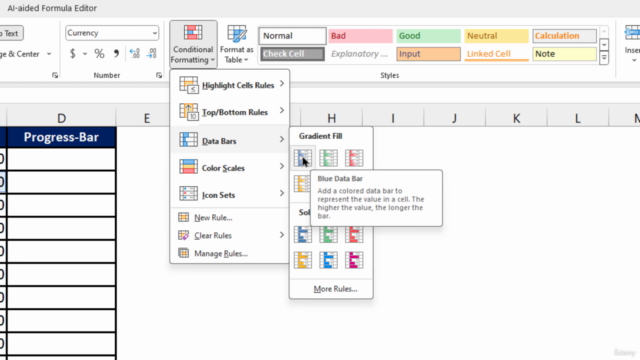 Microsoft Excel- Conditional Formatting – Screenshot 1