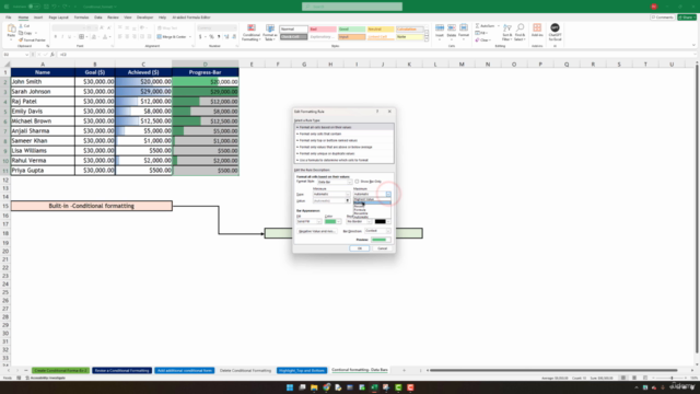 Microsoft Excel- Conditional Formatting – Screenshot 3