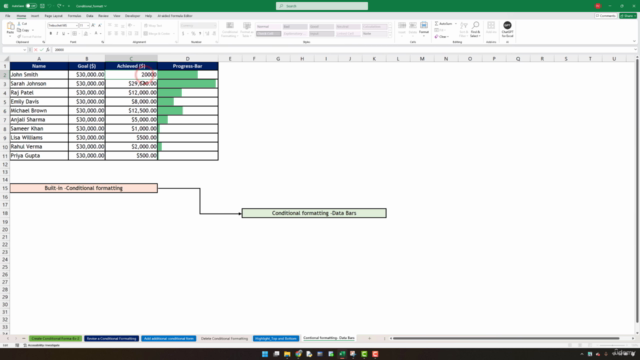 Microsoft Excel- Conditional Formatting – Screenshot 4
