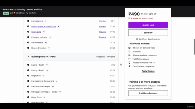 Learn InertiaJs using Laravel and Vue – Screenshot 1