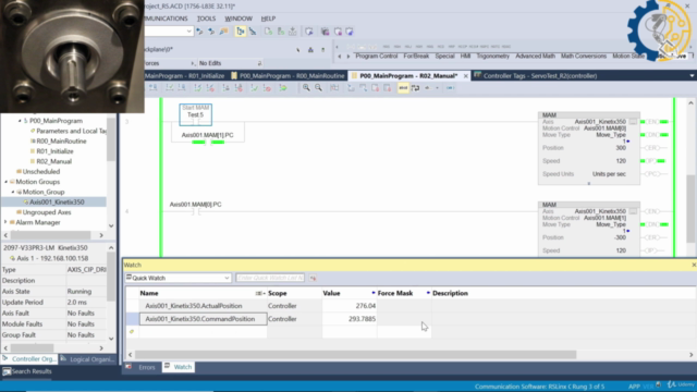 Control de Movimiento Ejes NO indexados Kinetix Rockwell PLC – Screenshot 3
