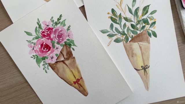 How to Paint: Watercolor Loose Florals for Beginners – Screenshot 2